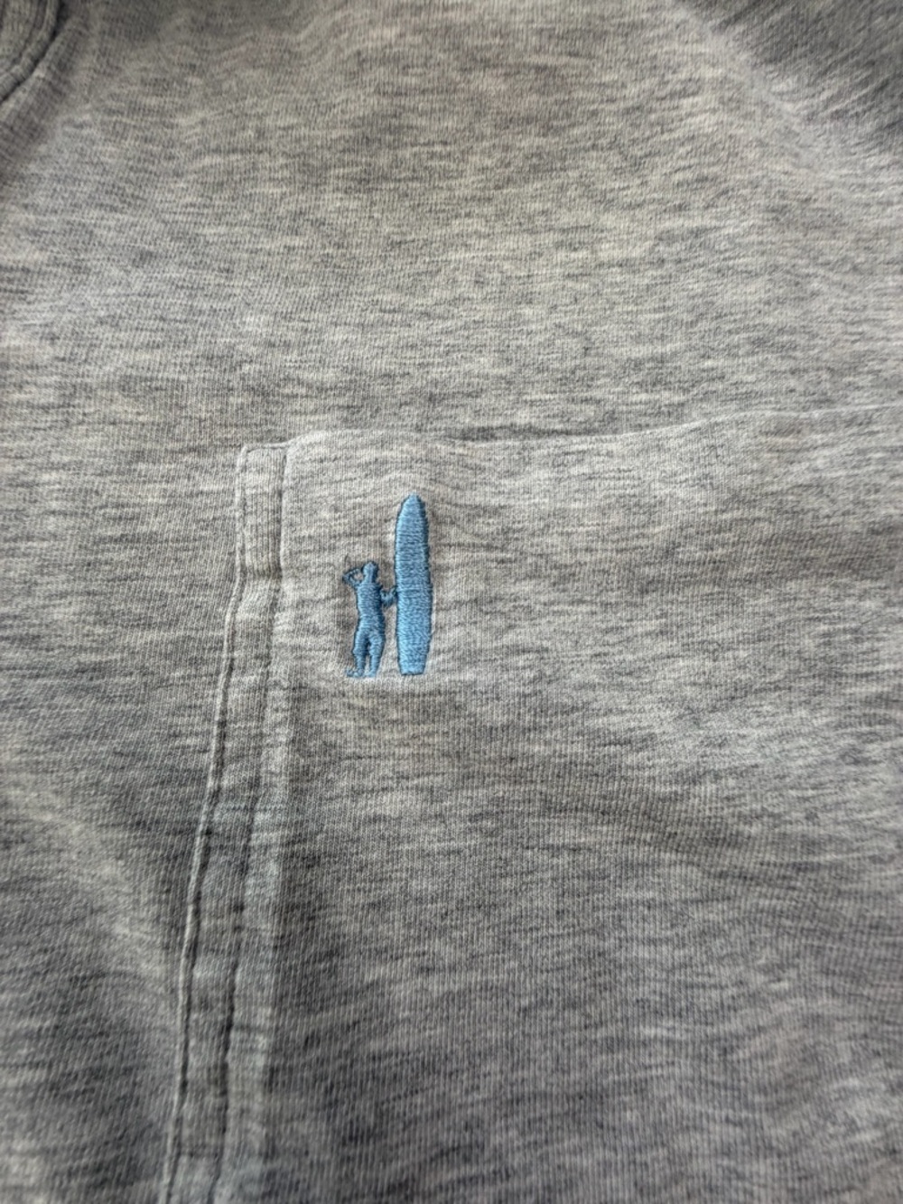 Johnnie-O Men's Heathered grey Original 2.0 Polo Shirt L - Picture 2 of 3